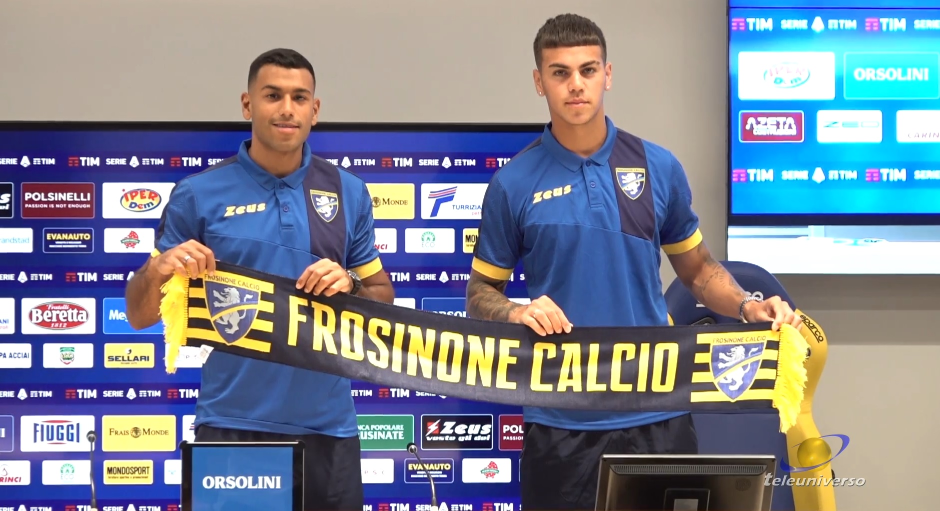 FROSINONE Presentazione Cheddira E Barrenechea Teleuniverso