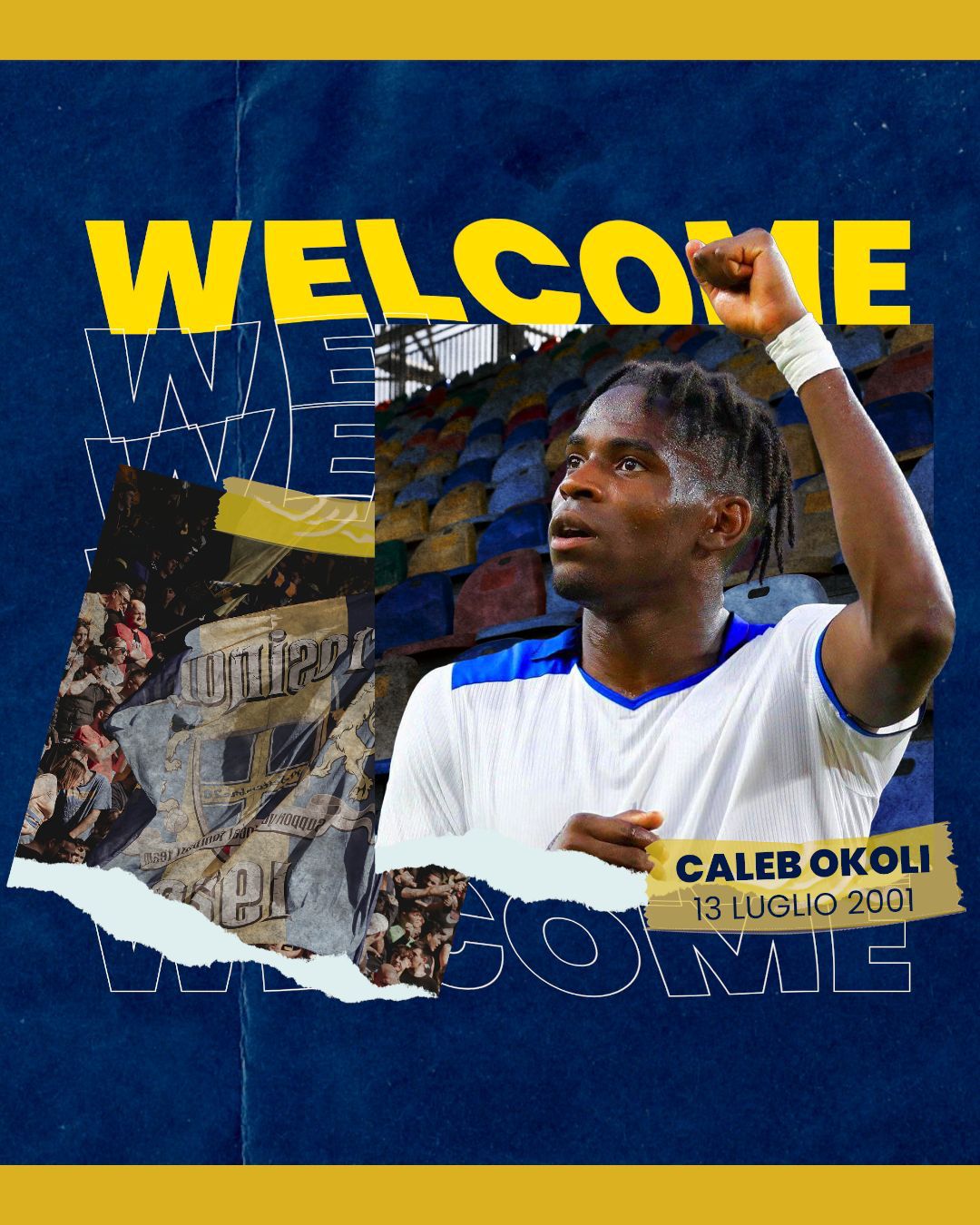 Calcio Frosinone Anche Caleb Okoli Gialloazzurro Teleuniverso